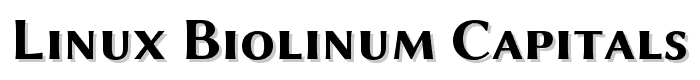 Linux Biolinum Capitals Bold font